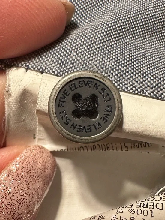 5.11 Tactical Blue Gray Long Sleeve Snap-Up Shirt with Pockets size M - Picture 10 of 12